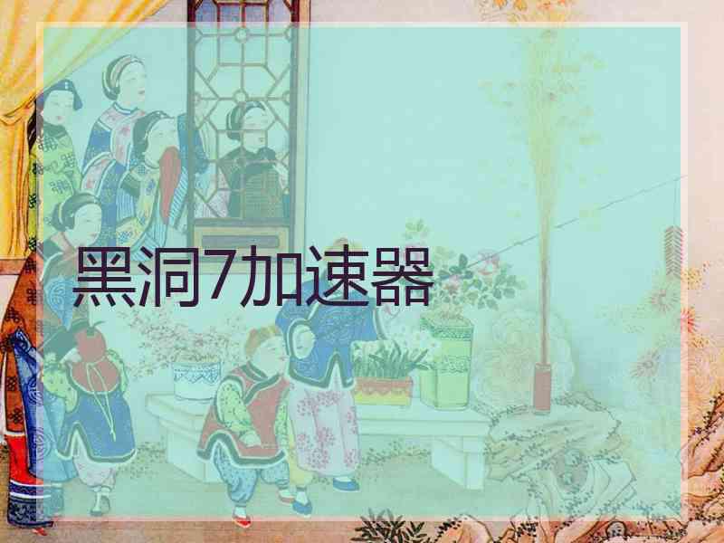 黑洞7加速器