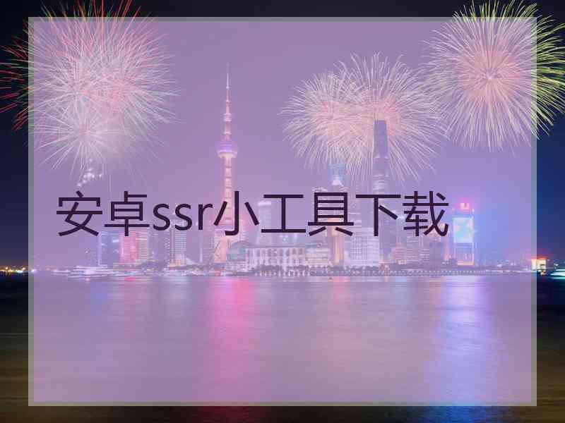 安卓ssr小工具下载