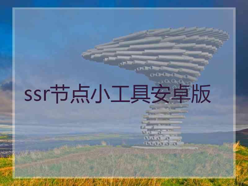 ssr节点小工具安卓版