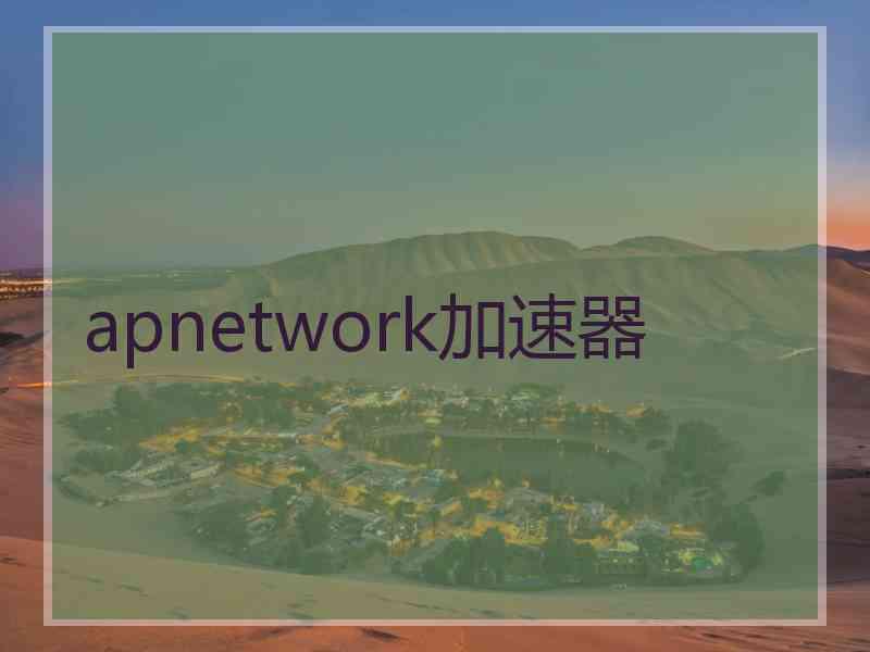 apnetwork加速器