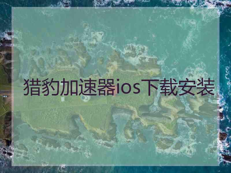 猎豹加速器ios下载安装