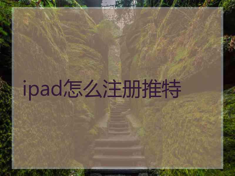 ipad怎么注册推特