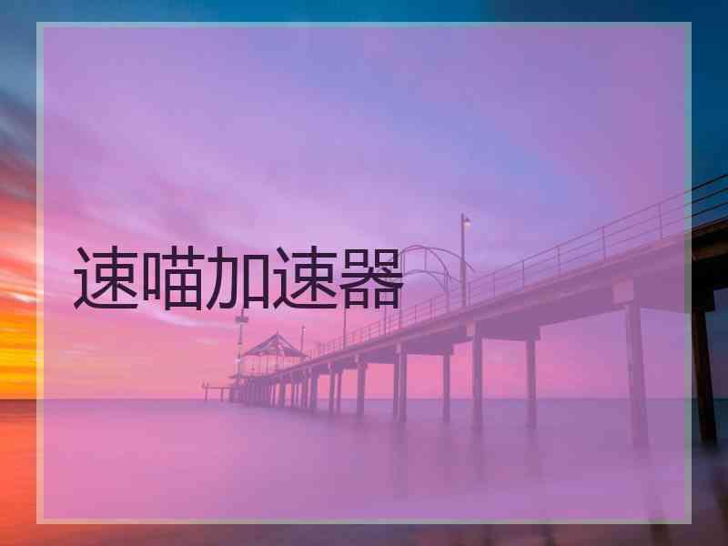 速喵加速器