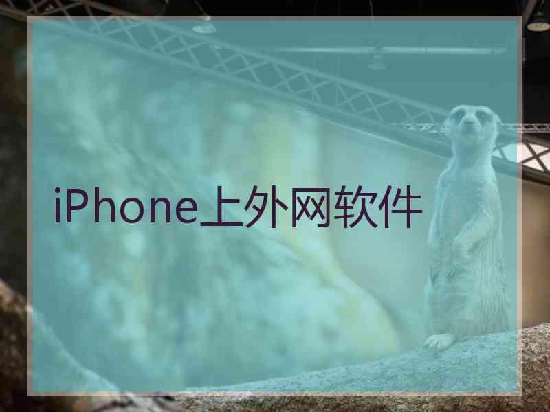 iPhone上外网软件
