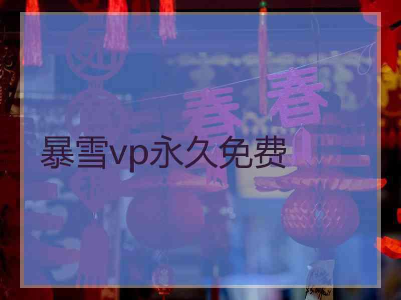 暴雪vp永久免费