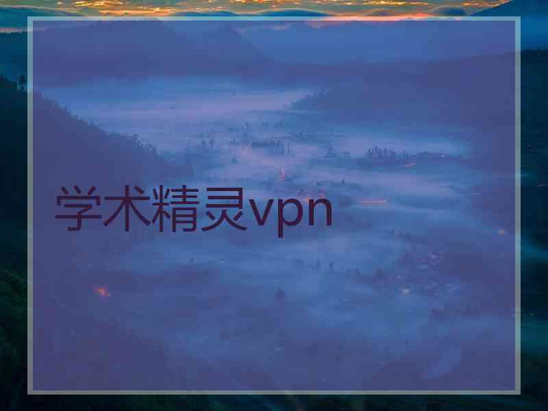 学术精灵vpn