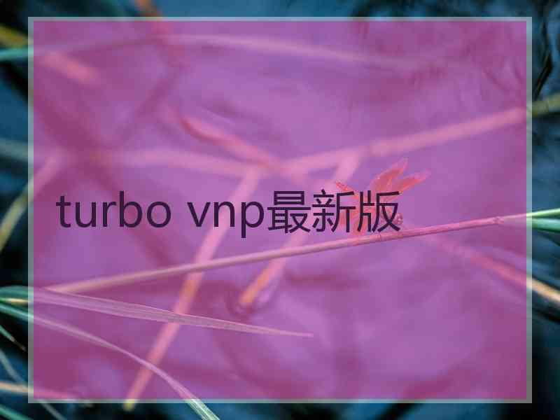 turbo vnp最新版