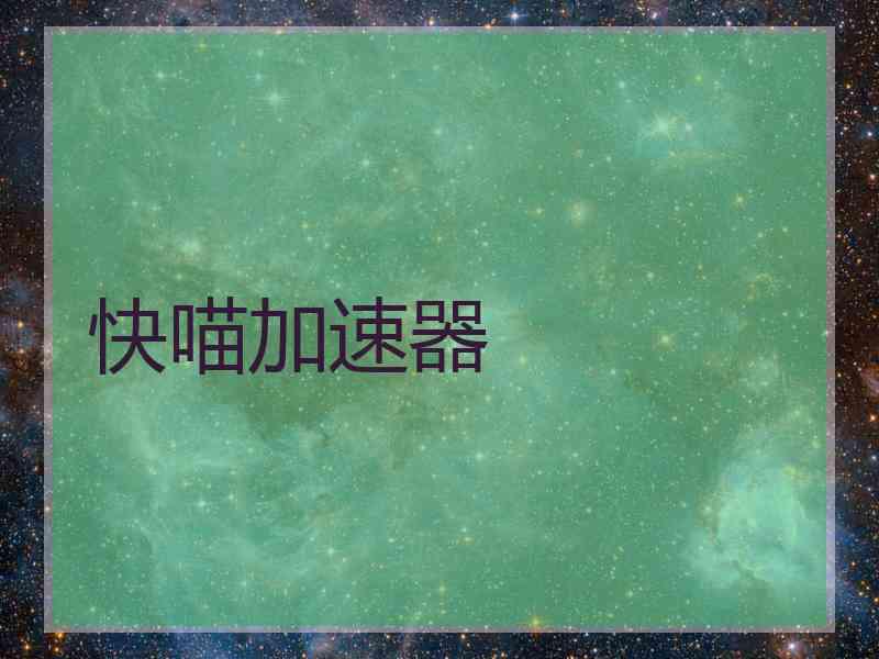 快喵加速器