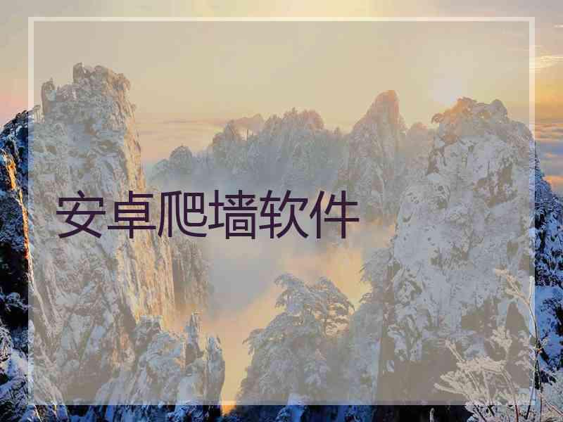 安卓爬墙软件