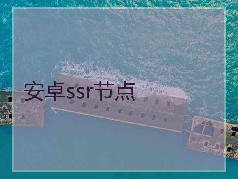 安卓ssr节点