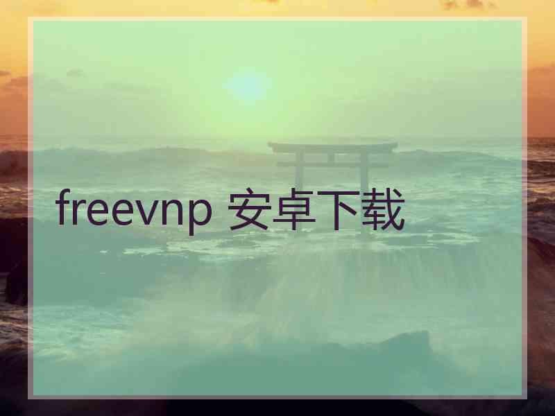 freevnp 安卓下载