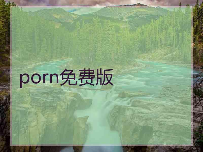 porn免费版