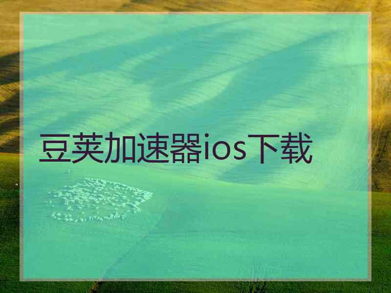豆荚加速器ios下载
