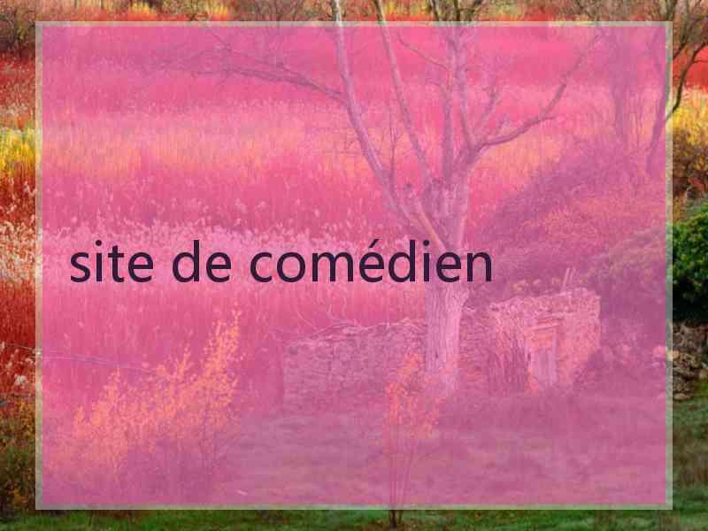 site de comédien