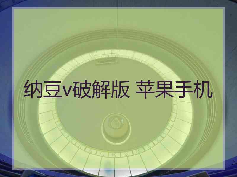 纳豆v破解版 苹果手机