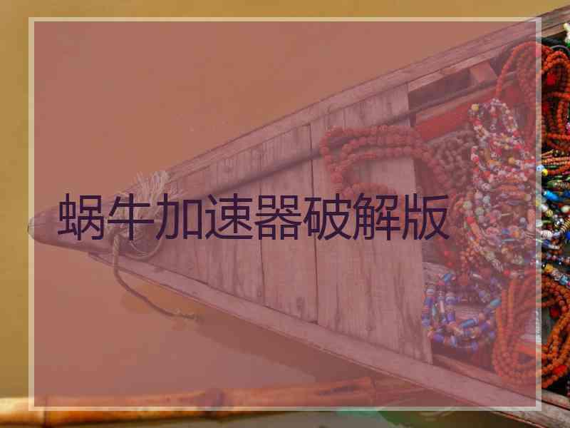 蜗牛加速器破解版