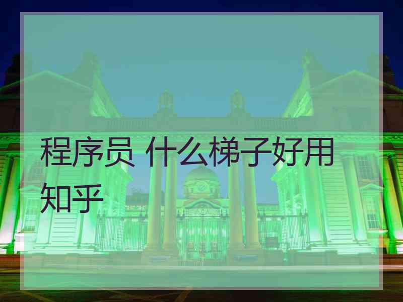 程序员 什么梯子好用 知乎