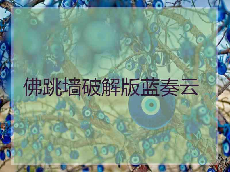 佛跳墙破解版蓝奏云