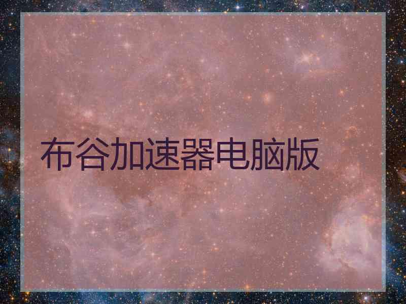 布谷加速器电脑版