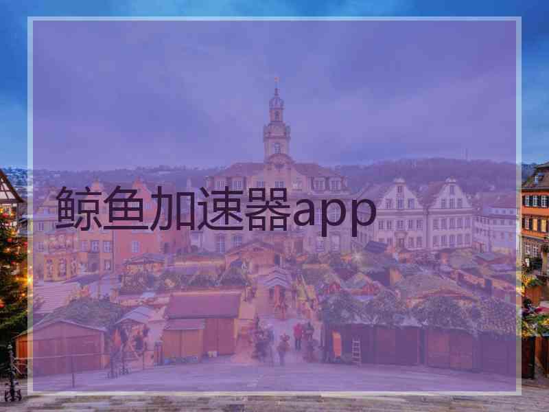 鲸鱼加速器app