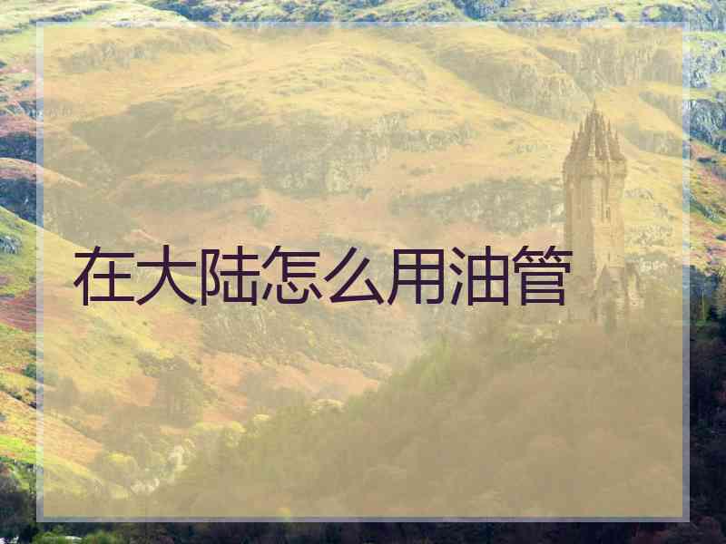 在大陆怎么用油管