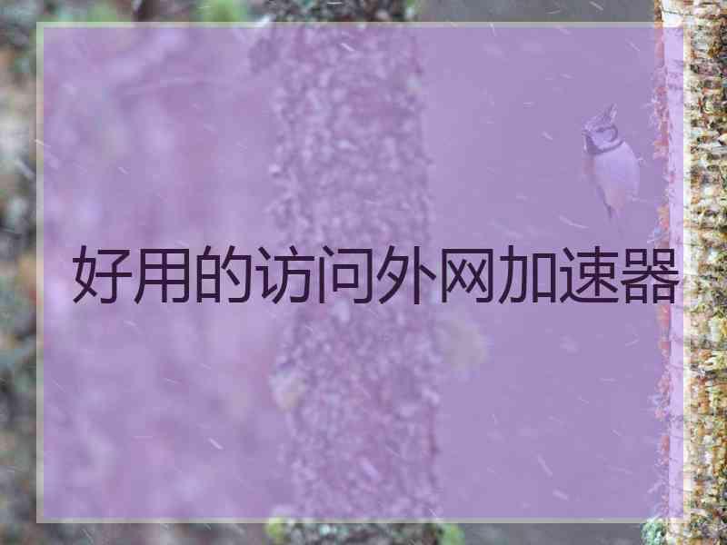 好用的访问外网加速器