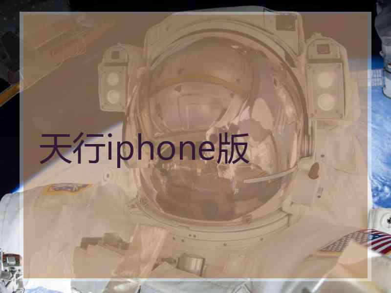 天行iphone版