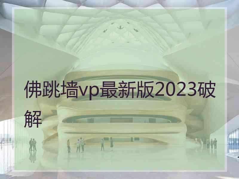 佛跳墙vp最新版2023破解