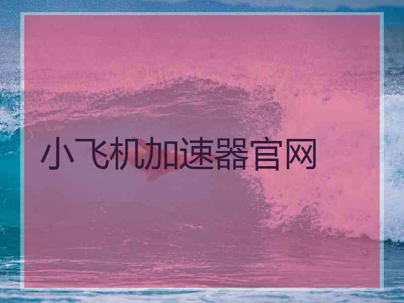 小飞机加速器官网