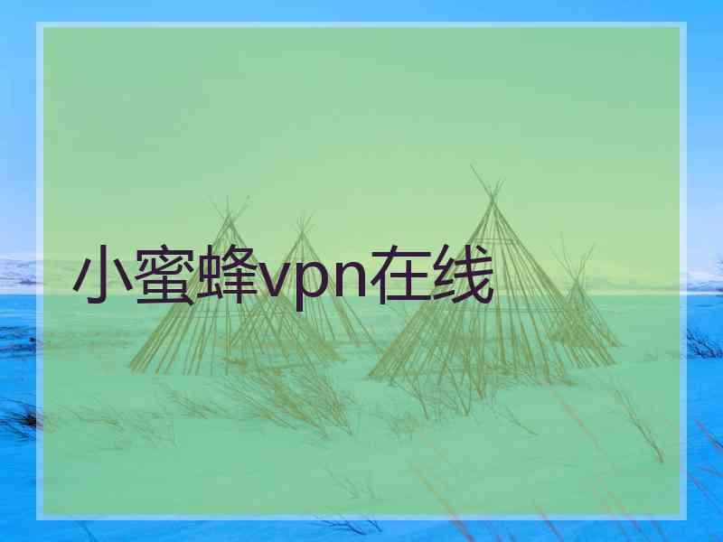 小蜜蜂vpn在线