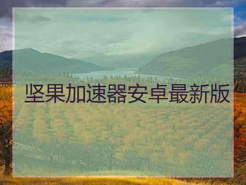 坚果加速器安卓最新版