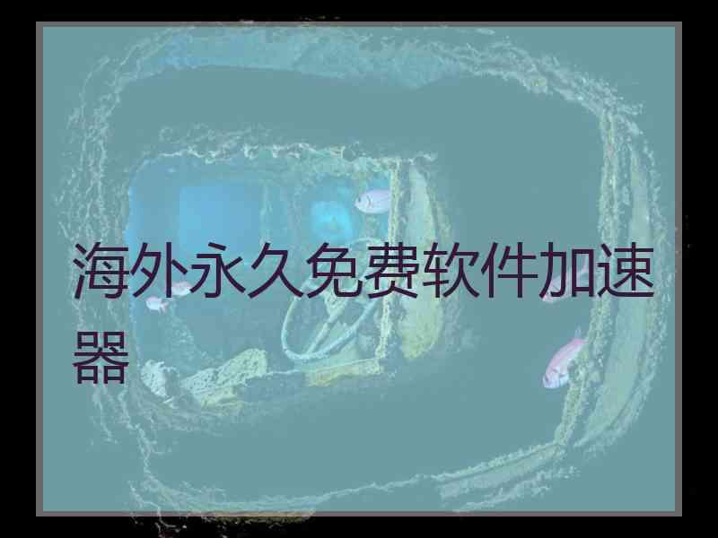 海外永久免费软件加速器