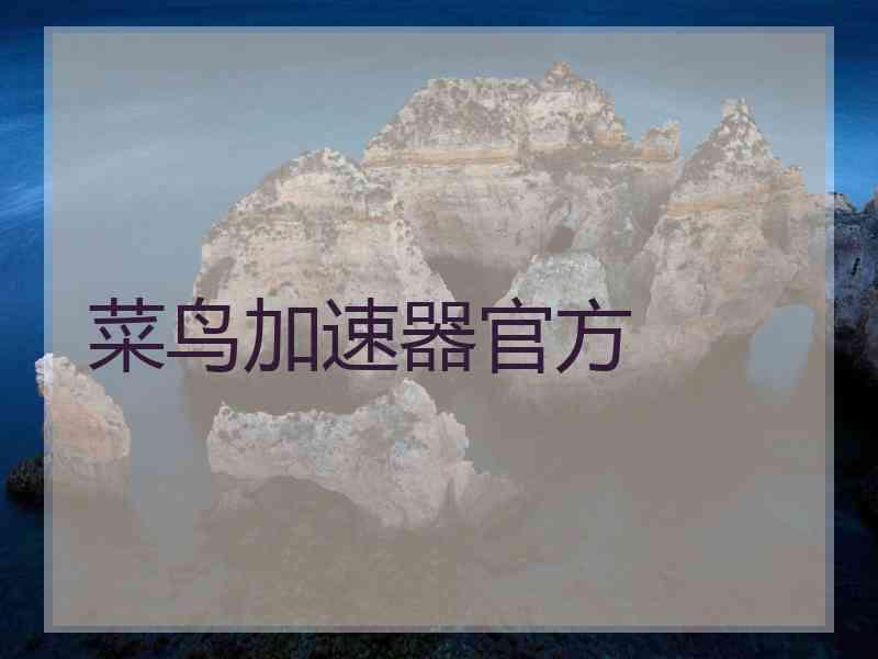 菜鸟加速器官方