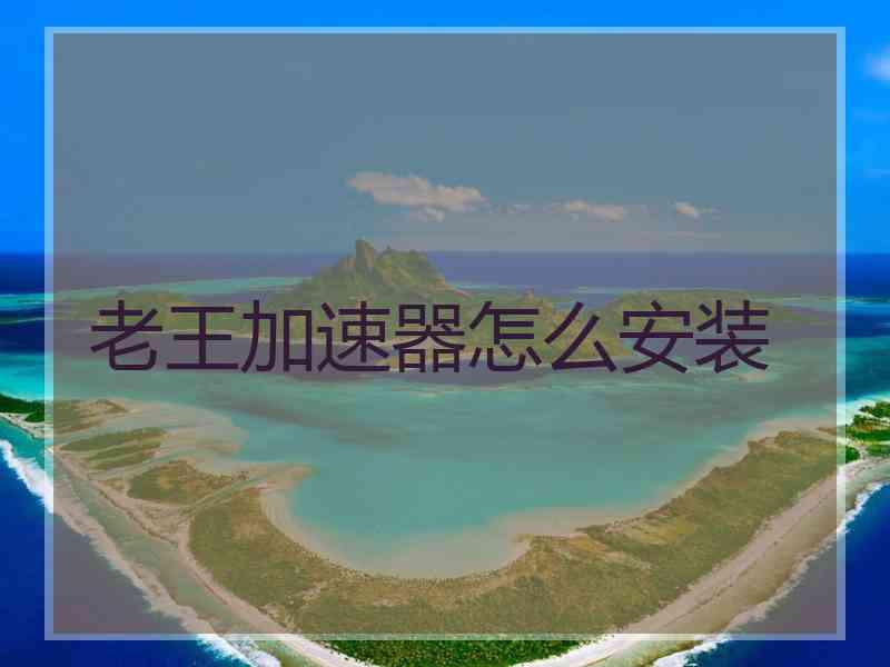 老王加速器怎么安装