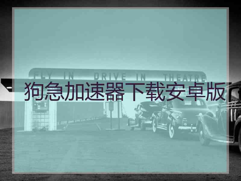 狗急加速器下载安卓版