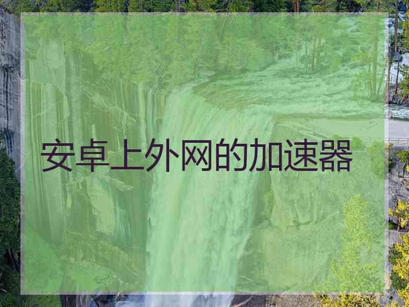 安卓上外网的加速器