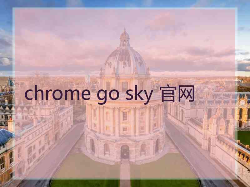 chrome go sky 官网