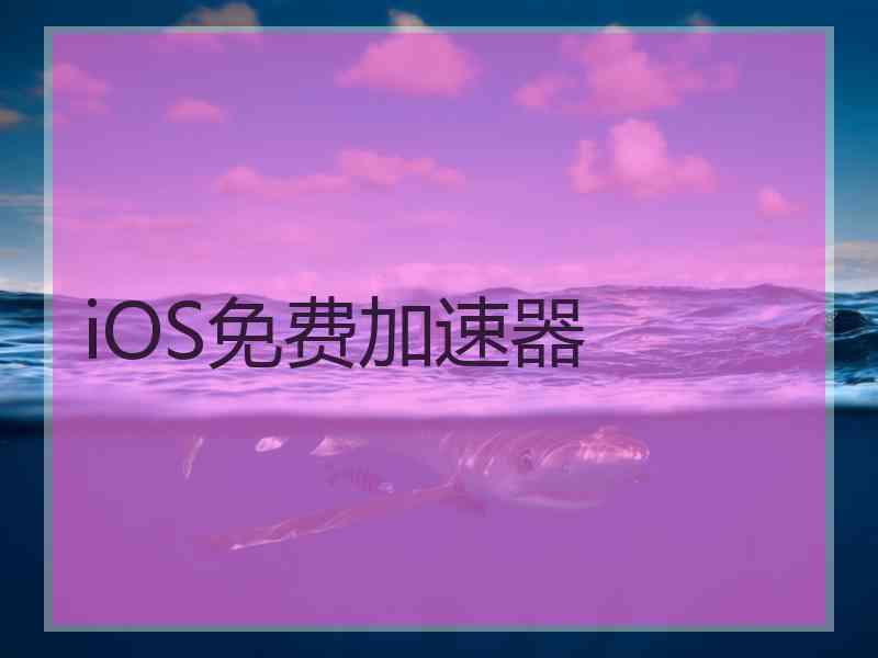iOS免费加速器