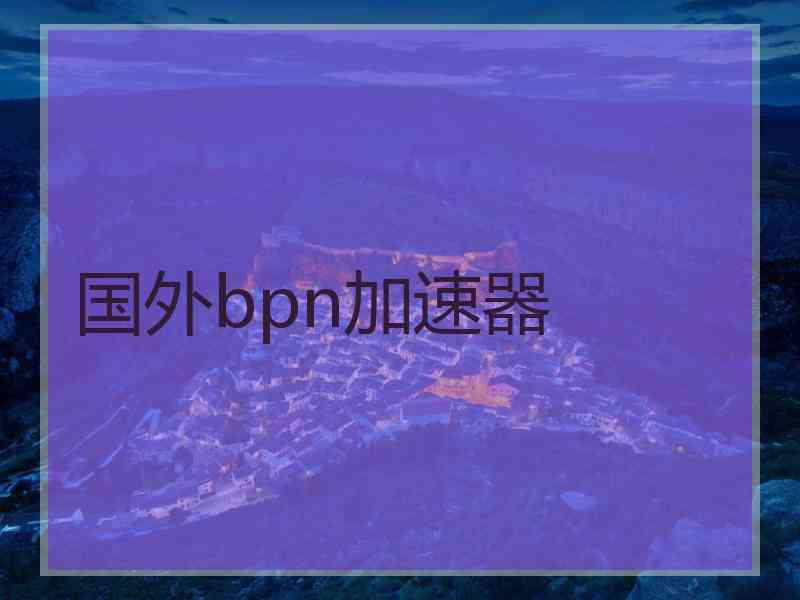国外bpn加速器