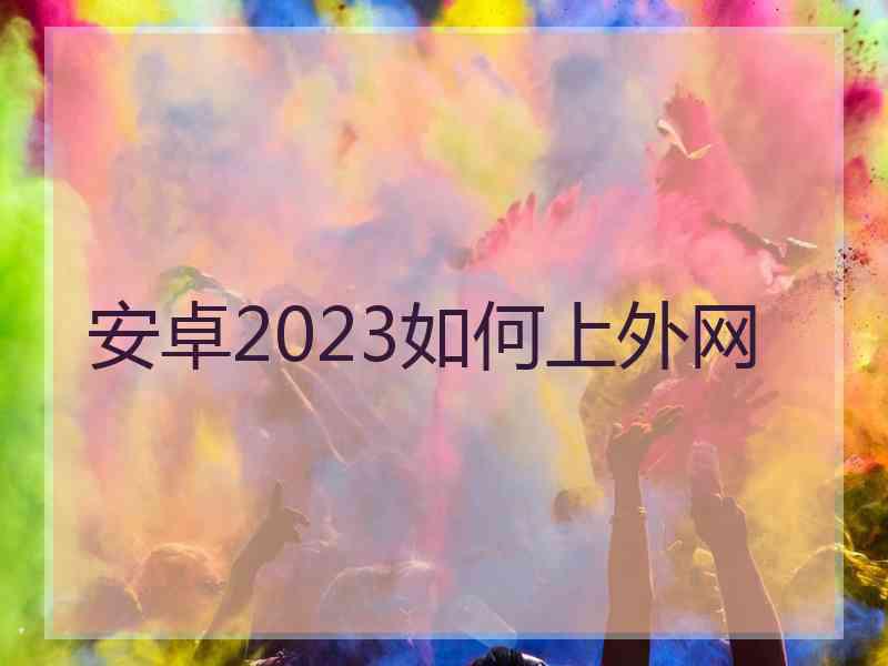 安卓2023如何上外网