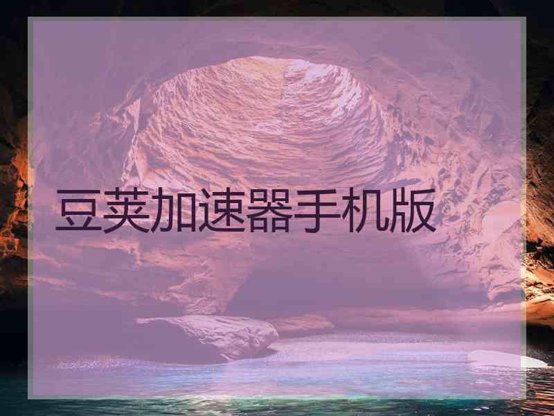 豆荚加速器手机版