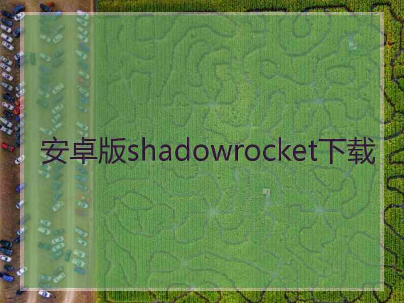 安卓版shadowrocket下载