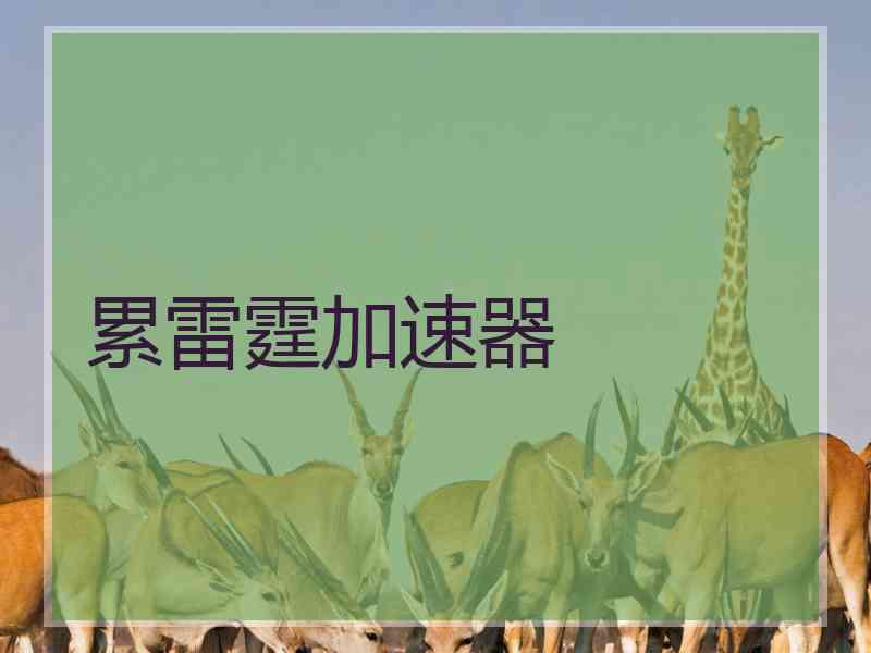 累雷霆加速器