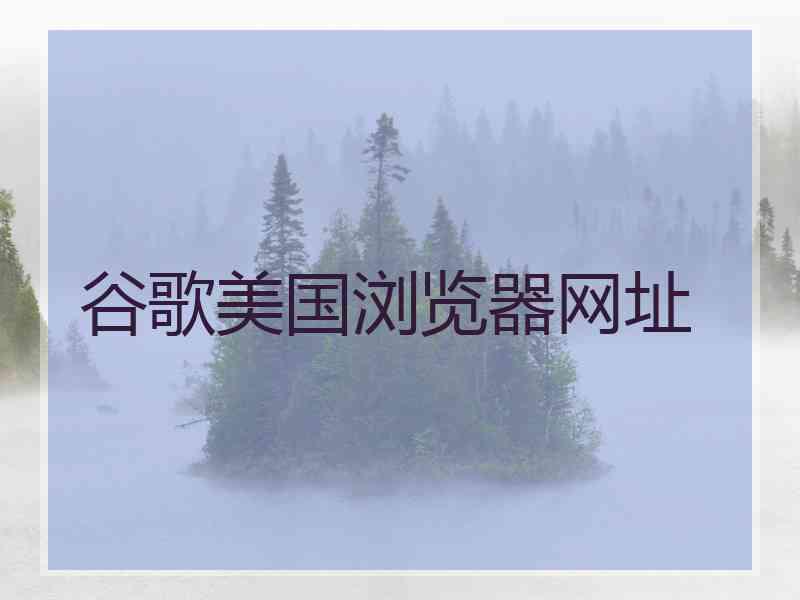 谷歌美国浏览器网址