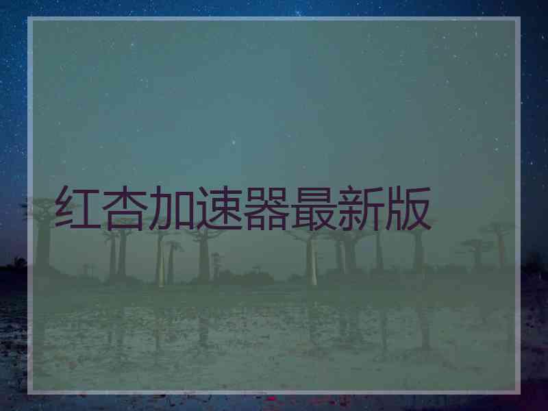 红杏加速器最新版