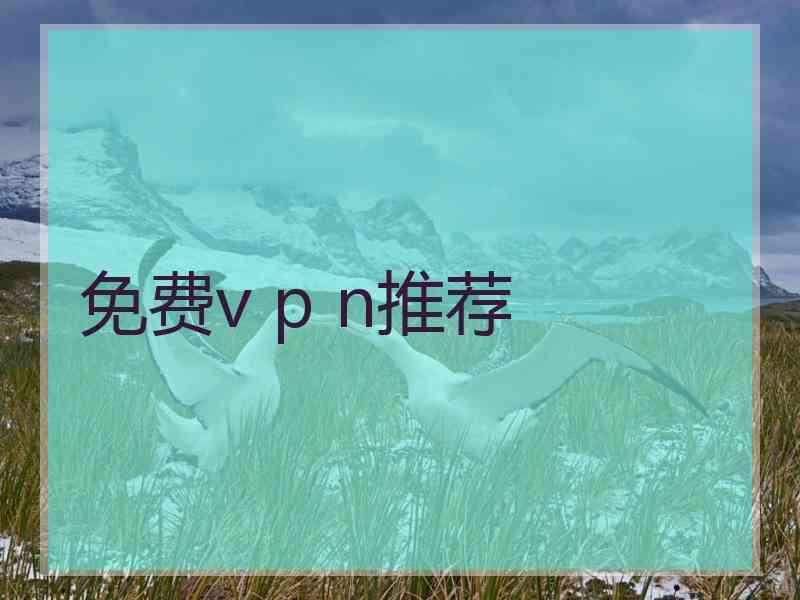 免费v p n推荐