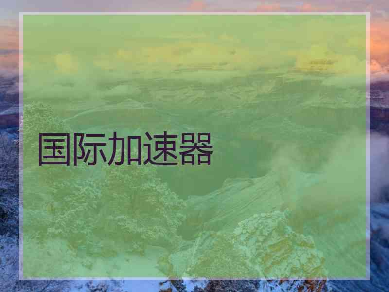 国际加速器