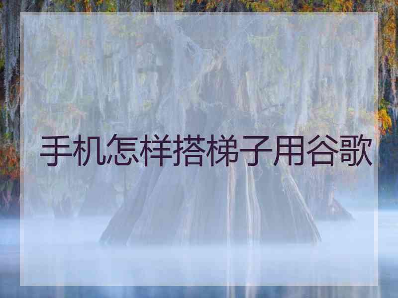 手机怎样搭梯子用谷歌
