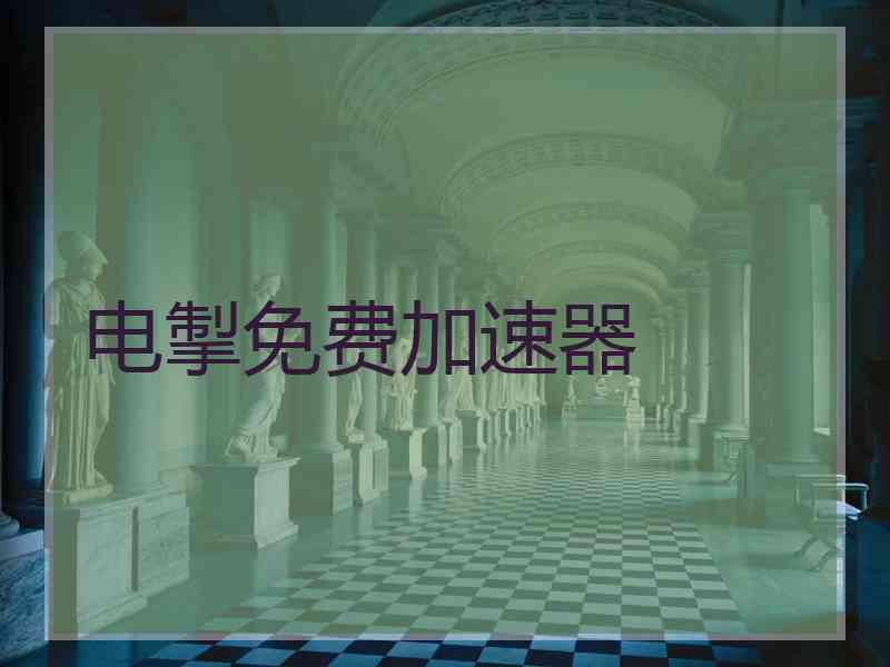 电掣免费加速器