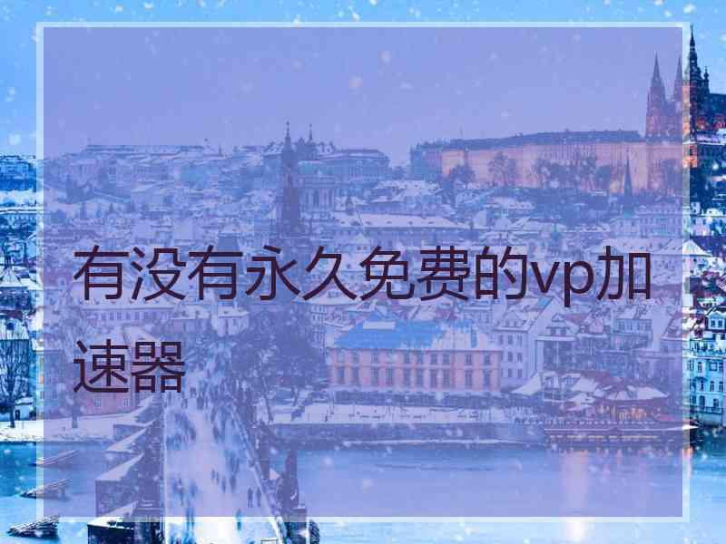 有没有永久免费的vp加速器